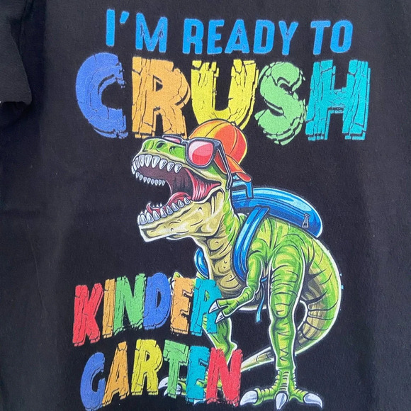 EUC | Kid’s dinosaur kindergarten back to school tshirt — medium - Picture 2 of 5